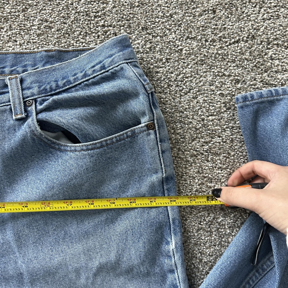 L.L. Bean Jeans Mens 38x29 Light Wash Blue Denim Classic Straight Casual Pants - Picture 7 of 10